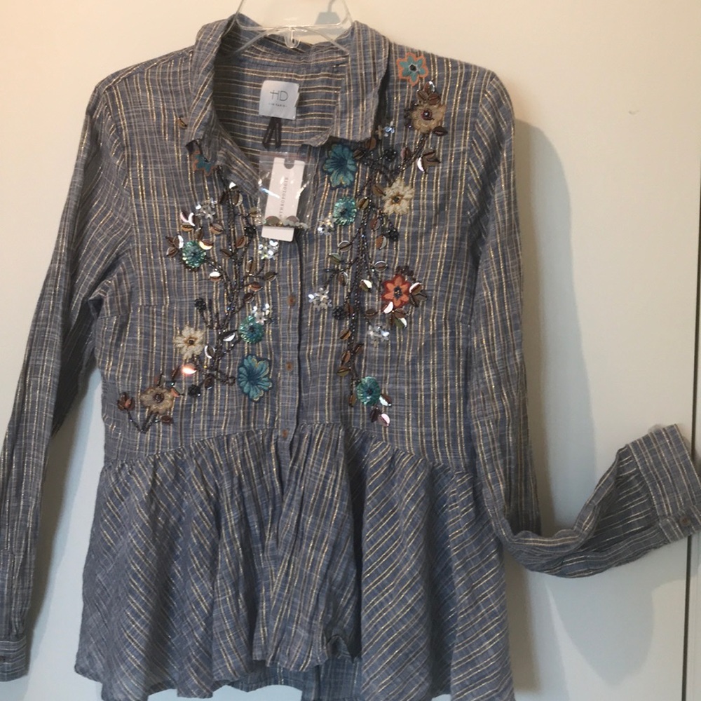 NWT Anthropologie HD in Paris Top